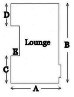 The Carpet Warehouse lounge-measure Measuring  